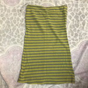 Strapless mini dress